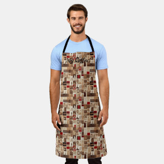 Tablier Tout mon café Patchwork Quilt Motif No3