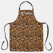 Tablier Tout mon motif de courtepointe patchwork café n°1 (Recto)
