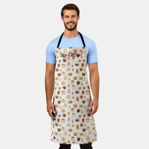 Tablier Tout mon motif de courtepointe patchwork café n°8
