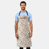 Tablier Tout mon Motif Quilt Patchwork Café No5 (Porté)