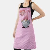 Tablier Tout rose sur les coeurs roses Gnome Kitchen Apron (Insitu)