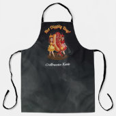 Tablier tout-sur-impression avec Chien chaud Animé (Recto)