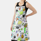 Tablier Tout sur l'impression Apron Astronaut Espace Alien (Insitu)