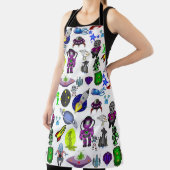 Tablier Tout sur l'impression Apron Astronaut Espace Alien (Insitu)