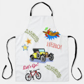 Tablier Tout sur l'impression Héros de l'avion de voiture  (Recto)