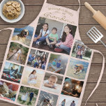 Tablier Tout Texte Famille Photo Collage Grand-mère Blush<br><div class="desc">Célébrez les joies simples de la famille et des petits-enfants avec un élégant collage photo personnalisé rose vif et tablier or. Les images et tout le texte sont simples à customiser. Citation qui dit "Mon peuple favori appelle-moi grand-mère" peut être personnalisée pour Nana, Grammy, Granny, Gigi, Maman, Maman, Tante, etc....</div>
