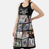 Tablier Tout Texte Photo Collage Meilleur Papa Grill Maste (Insitu)