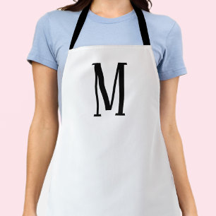 Tablier Toute lettre Noir & Blanc ou Couleurs DIY