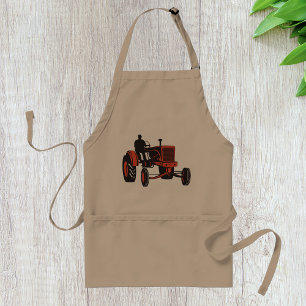 Tablier Tracteur agricole rouge vintage Rétro agriculteur