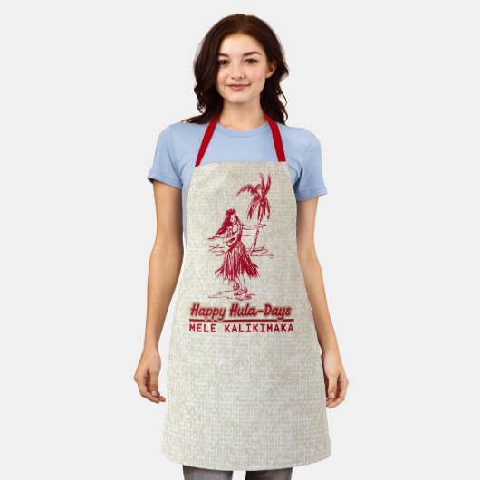 Tablier Tradewinds Holiday Hawaiian Hula Girl Apron (Porté)