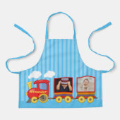 Tablier Train Jouet Toddler Boys Birthday Blue (Recto)