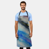 Tablier  trait de brosse, peinture couleur d'aquarelle Abs (Porté)