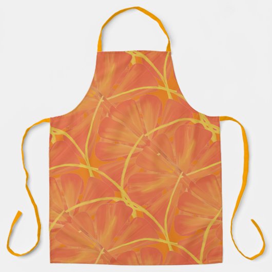 Tablier Tranche de pamplemousse orange Citrus Art (Recto)