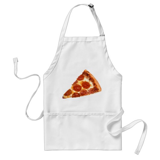 Tablier Tranche de pizza pepperoni classique de SlipperyJo (Devant)