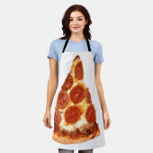 Tablier Tranche de pizza pepperoni classique de SlipperyJo (Porté)