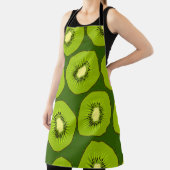 Tablier Tranches de fruits Kiwi : vert foncé. (Insitu)