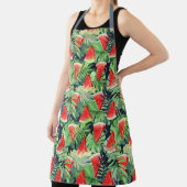 Tablier Tranches de pastèque avec feuilles tropicaux (Insitu)