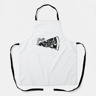 Tablier Tranches de pizza avec tomates et olives serviette