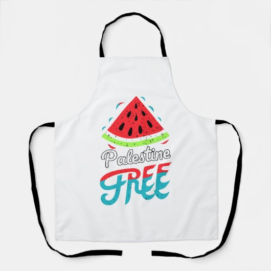 Tablier Tranches paisibles Watermelon Free Palestine - Sou (Recto)