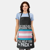 Tablier Trans Si Ce Drapeau Vous Offense Je Vous Aiderai à (Porté)