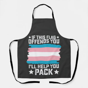 Tablier Trans Si Ce Drapeau Vous Offense Je Vous Aiderai à
