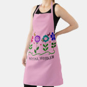 Tablier Travailleur social, Fleurs de printemps, (Insitu)