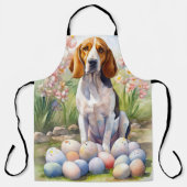 Tablier Treeing Walker Coonhound avec œufs de Pâques de va (Recto)