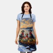 Tablier Treeing Walker Coonhound Christmas Boat Holiday (Porté)