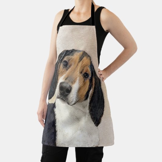 Tablier Treeing Walker Coonhound Peinture - Art original (Insitu)
