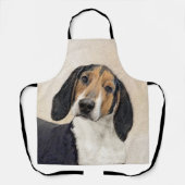 Tablier Treeing Walker Coonhound Peinture - Art original (Recto)