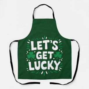 Tablier Trèfle Chanceux Drôle de Fête de la Saint-Patrick