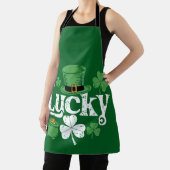 Tablier Trèfle Chanceux Saint-Patrick Shamrock Vintage (Insitu)