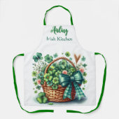 Tablier Trèfles irlandais personnalisés (Recto)