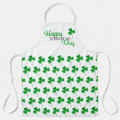 Tablier Trèfles scintillants verts Joyeuse St Patrick (Recto)