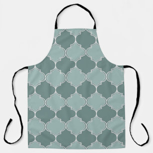 Tablier Trellis marocain vintage quatrefoil patte sans sou