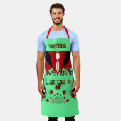 Tablier Trending Live Life Large Kenyan Shield Apron (Porté)