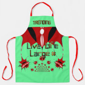 Tablier Trending Live Life Large Kenyan Shield Apron (Recto)