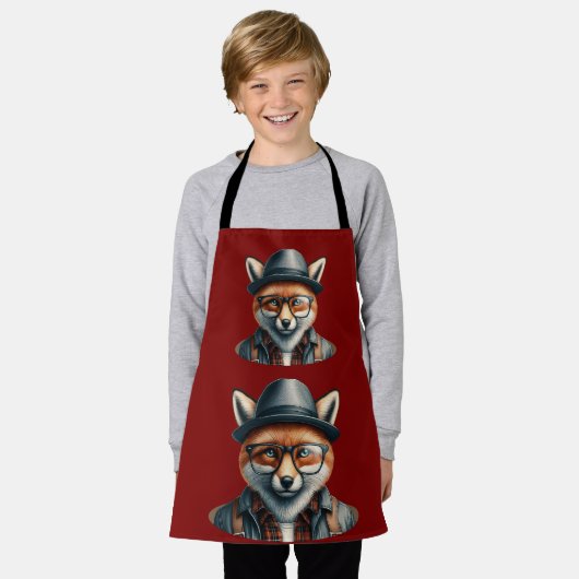Tablier Trendy Fox Character (Porté)