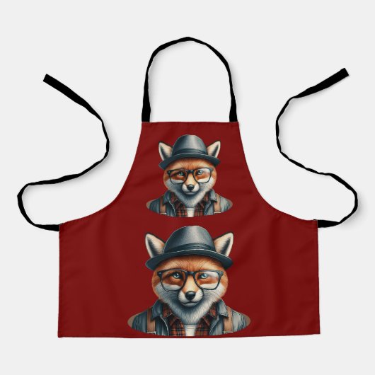 Tablier Trendy Fox Character (Recto)