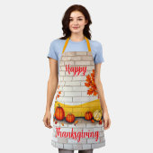 Tablier Trendy Happy Thanksgiving Beautiful Fall (Porté)