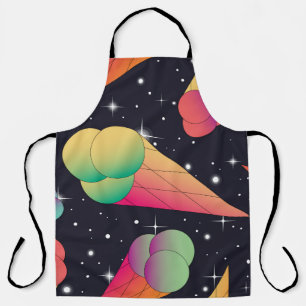 Tablier Trendy ice cream seamless pattern. Ice cream cones