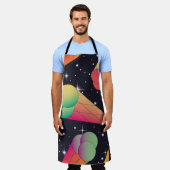 Tablier Trendy ice cream seamless pattern. Ice cream cones (Porté)