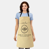 Tablier  Trendy Modern Salon Logo Apron (Porté)