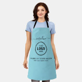 Tablier  Trendy Modern Salon Logo Apron (Porté)