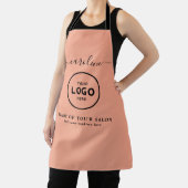 Tablier  Trendy Modern Salon Logo Apron (Insitu)