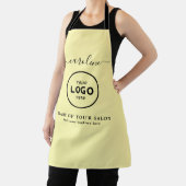 Tablier  Trendy Modern Salon Logo Apron (Insitu)