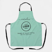 Tablier  Trendy Modern Salon Logo Apron (Recto)