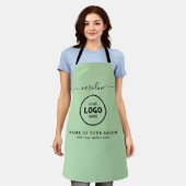 Tablier  Trendy Modern Salon Logo Apron (Porté)