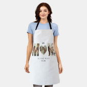 Tablier Trendy Personalized Photo MOM Heart Apron (Porté)