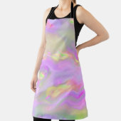 Tablier Trendy pretty colorful abstract waves (Insitu)